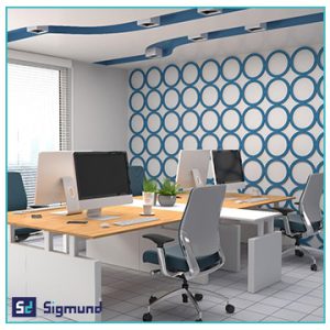 بهترین رنگ کاغذ دیواری برای محیط کار