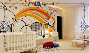 کاغذ دیواری مناسب اتاق نوزاد