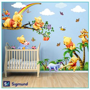 کاغذ دیواری مناسب اتاق نوزاد