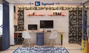 کاغذ دیواری مناسب اتاق مطالعه