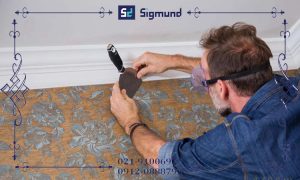 جلوگیری از باد کردن کاغذ دیواری