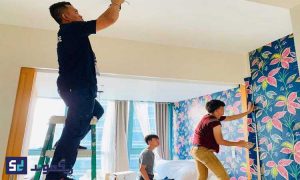 مدت زمان خشک شدن کاغذ دیواری