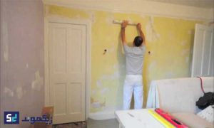 نحوه زیرسازی کاغذ دیواری