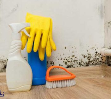 از بین بردن لکه نم روی کاغذ دیواری