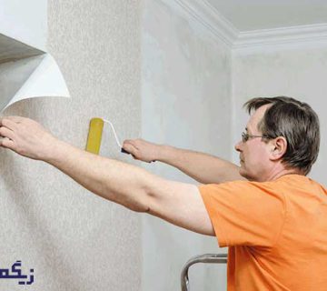 نحوه چسباندن کاغذ دیواری با چسب چوب