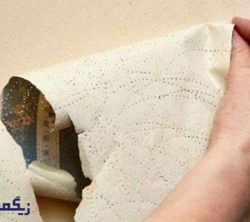 نحوه ترمیم کاغذ دیواری کنده شده