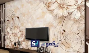 انواع کاغذ دیواری طرح برجسته
