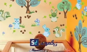 کاغذ دیواری برجسته طرح کودکانه