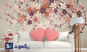 روش های نصب کاغذ دیواری سه بعدی