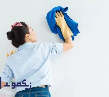 شستن کاغذ دیواری در سه مرحله