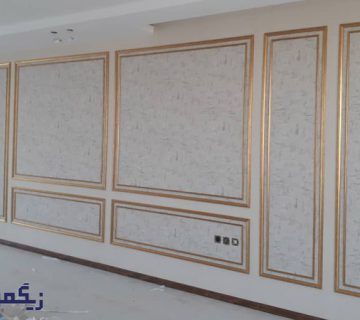 قاب بندی دیوار با کاغذ دیواری