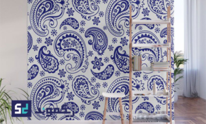 کاغذ دیواری بته جقه