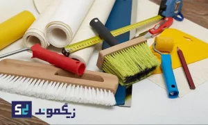 استفاده از چسب کاغذ دیواری